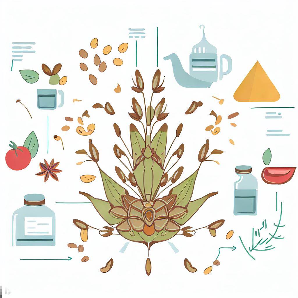 Create an infographic depicting the health benefits of cumin, stylized in a light-hearted manner.